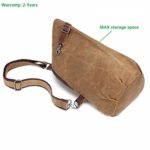 Aotian Unisex Zaino Monospalla Impermeabile La Ceretta Tela Borsa A Spalla Sling Bag Chest Bag Garanzia Due Anni 0 5
