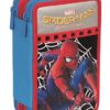 Astuccio 3 Zip Marvel Spiderman Homecoming Attrezzato Con Penne Matite Pennarelli Nero Blu Rosso 0