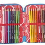 Astuccio 3 Zip Marvel Spiderman Homecoming Attrezzato Con Penne Matite Pennarelli Nero Blu Rosso 0 2