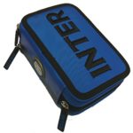 Astuccio Inter 3 Zip E Tre Scomparti Completi Di Cancelleria 0