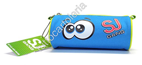 Astuccio Sj Face Boy Con Faccine Seven Azzurro 0