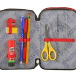 Astuccio Scuola Seven Dice Boy 3 Scomparti Pennarelli Matite Gomma Ecc Rosso 0 0