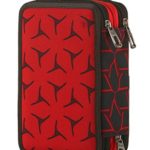 Astuccio Scuola Seven Dice Boy 3 Scomparti Pennarelli Matite Gomma Ecc Rosso 0 3
