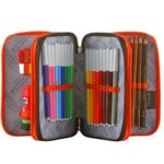 Astuccio Scuola Seven Tribal Boy 3 Scomparti Pennarelli Matite Gomma Ecc Nero Giallo 0 0