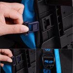 Asdomo Zaino Trainabile Valigia Zaino Con Le Ruote Trolley Cartella Per La Scuola Con Ruote Per Bambini Adolescenti Studenti Nylon Blackwhite 118x181x75 Inches 0 5