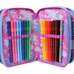 Astuccio Frozen 3 Scomparti Poliestere Multicolore 0 3