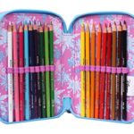 Astuccio Frozen 3 Scomparti Poliestere Multicolore 0 4