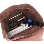 Bluboon Tela Zaini Vintage Zaino Uomo Donna Unisex Canvas Backpack Rucksack Caff 0 2