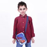 Borsa Tracolla Bambino Con Stampa Disney Cars Pratica Borsetta Messenger Con Chiusura Superiore Tracollina Regolabile Blu Da Viaggio E Tempo Libero Perletti 16x16x4 Cm 0 0