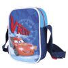 Borsa Tracolla Bambino Con Stampa Disney Cars Pratica Borsetta Messenger Con Chiusura Superiore Tracollina Regolabile Blu Da Viaggio E Tempo Libero Perletti 16x16x4 Cm 0