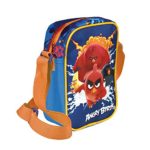 Borsa Tracolla Bambino E Bambina Con Stampa Di Angry Birds Pratica Borsetta Messenger Tracollina Regolabile Blu E Rossa Da Viaggio E Tempo Libero 18x125x6 Cm Perletti 0