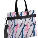 Borsa A Spalla E Tracolla 16litri Invicta Grigio Rosa Blu Tracolla Regolabile Manici Lunghi Apertura Cerniera Zip Tasca Frontale 45x38x7cm Borsa Shopper Telo Mare Piscina 0 0