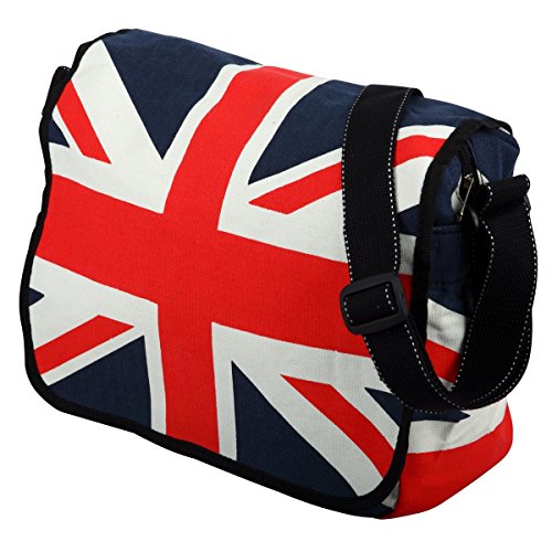 Borsa A Tracolla In Cotone Con Bandiera Union Jack 0