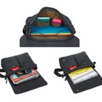 Borsa Messenger Di Tela Vintage Unisex Borsa A Tracolla Ideale Per La Vita Quotidiana Per La Scuola Luniversit E Lufficio Di Bear And Goodies Nero 0 1