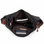 Borse A Spallalosmile Uomo Borsa A Tracolla Borsa Di Tela Sacchetto Del Messaggero Sacchettonero 0 4