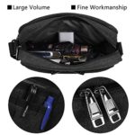 Borse A Spallalosmile Uomo Messaggero Sacchetto Di Tela Casual Spalla Per Lavoro A Scuola Uso Quotidiano30cm L X 10cm W X 26 Centimetrinero 0 1