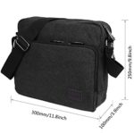 Borse A Spallalosmile Uomo Messaggero Sacchetto Di Tela Casual Spalla Per Lavoro A Scuola Uso Quotidiano30cm L X 10cm W X 26 Centimetrinero 0 2