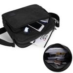 Borse A Spallalosmile Uomo Messaggero Sacchetto Di Tela Casual Spalla Per Lavoro A Scuola Uso Quotidiano30cm L X 10cm W X 26 Centimetrinero 0 4