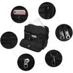 Borse A Spallalosmile Uomo Messaggero Sacchetto Di Tela Casual Spalla Per Lavoro A Scuola Uso Quotidiano30cm L X 10cm W X 26 Centimetrinero 0 5