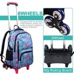 Bupin Zaino Rotolante Scuola Borsasei Ruote Trolley Borsa Per Bambini E Scolari Con Ruote A5 0 2