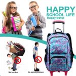 Bupin Zaino Rotolante Scuola Borsasei Ruote Trolley Borsa Per Bambini E Scolari Con Ruote A5 0 3