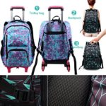 Bupin Zaino Rotolante Scuola Borsasei Ruote Trolley Borsa Per Bambini E Scolari Con Ruote A5 0 4