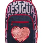 Desigual Mochpinapple Zaini Bambina Blu Denim Raw 13x395x31 Cm B X H T 0 1