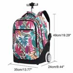Donna Trolley Scuola Zaino Trolley Rotolante Alunno Scuola Borsa Ruote Trolley Borsa Attivit Commerciale Zaino Viaggio Allaperto 19 Pollici 0 5