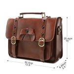 Ecosusi Borse Messenger In Ecopelle Vintage Borsa A Tracolla Borse Cartella Per Ragazza Borse Scuola 0 4