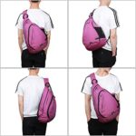 Egogo Monospalla Zaino Adatto Per Ciclismo Trekking Campeggio Per Uomini E Donne Nero 0 5