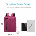 Fandare Mode 156 Pollici Portabile Laptop Pc Notebook Computer Macbook Zaino Schoolbag Viaggi Esterno Uomo Donne Scuola Borsa Daypack Multifunzione Alta Capacit Impermeabile Poliestere Rosso 0 5