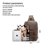 Fandare Sling Bag Monospalla Zaino Spalla Borsa A Tracolla Borsello Marsupio Zainetto Chest Bag Scuola Uomo Donne Tela Army Green 0 4