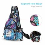 Fandare Unisex Zaino Monospallauomo Zaino Spalla Borse A Spallaborsa A Tracolla Con Usb Per Lo Sportpalestraviaggiescursionicampeggio Crossbody Bag Impermeabile Poliestere Blu 0 1