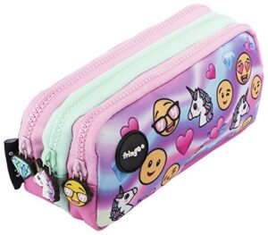 Fringoo Astuccio Portamatite Con 3 Scomparti Per Bambini Carino E Simpatico Grande Emoji Hologram 3 Compartments 0