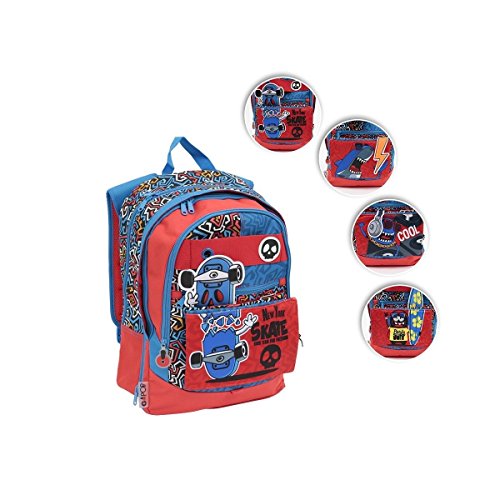 Gopop Zaino Scuola Elementare 3zip Rossoblu Gg949000 0