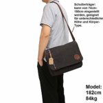 Gibgas Borsa A Tracolla Per Lavoro Scuola Viaggi Sport In Tela Unisex Vintage Nero Marrone Nero Nero 0 0