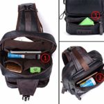 Hasagei Zaino Monospalla Impermeabile Marsupio Nero Per Viaggio Ciclismo Sport 0 4