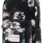 Hotstyle Hoppor Zaino Stampato Floreale 24l Impermeabile Per Laptop 156 Nero 0