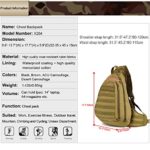 Huntvp Borsa A Tracolla Petto Uomo Sportivo Zaino Monospalla Militare Per Campeggio Escursionismo Ciclismo Viaggio Trekking Porta Smartphone Chiave Denaro 0 1