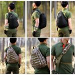 Huntvp Borsa A Tracolla Petto Uomo Sportivo Zaino Monospalla Militare Per Campeggio Escursionismo Ciclismo Viaggio Trekking Porta Smartphone Chiave Denaro 0 5