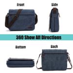 Losmile Borse A Spalla Da Uomoborse Messenger Di Tela Borse Per Pc Portatili Borsa A Tracolla Per Lavoro E Scuola L Blu 0 0