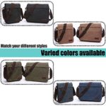 Losmile Borse A Spalla Da Uomoborse Messenger Di Tela Borse Per Pc Portatili Borsa A Tracolla Per Lavoro E Scuola L Blu 0 5