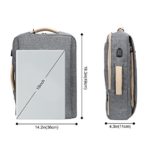 Lifewit Zaino Porta Pc Borsa Per Laptop Con Caricatore Usb Borsa A Tracolla 3 In 1 Multifunzionele Borsa Messenger Da 156pollici Resistente Allacqua Per Ufficiolavorouniversitviaggio Daffari 0 3