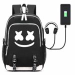 Mcgradyxm Zaino Scuola Borsa Marshmello Dj 20l Unisex Antifurto Zaino Porta Pc Marshmello Dj Zaini Casual Zaino Viaggio Con Interfaccia Di Ricarica Usb Color 1 0