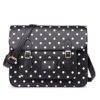 Miss Lulu Marca Vintage A Pois In Finta Pelle Lavoro Ventiquattrore Borsa Sacchetto Di Scuola Borsa Polka Dots Black 0
