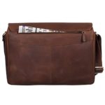 Stilord Tom Borsa A Tracolla In Pelle Da Uomo Donna Vintage Cartella Porta Pc 15 Pollici Documenti Messenger Casual Da Viaggio In Cuoio Colorehavanna Marrone 0 5