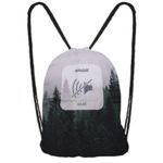 Sacca Sportiva A Tracolla 39 X 31 Cm Foresta Zaino Chiusura A Cordoncino Leggera Unisex Adulti Ragazzi Ru 114 Bosco 0