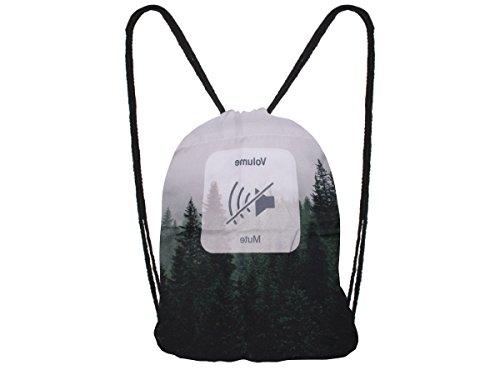 Sacca Sportiva A Tracolla 39 X 31 Cm Foresta Zaino Chiusura A Cordoncino Leggera Unisex Adulti Ragazzi Ru 114 Bosco 0