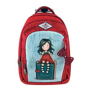 Santoro Gorjuss My Story 480gj10 Zaino Casual 55 Cm Rossoblu 0 0