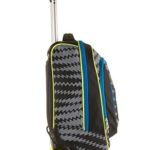 Seven Round Gecko Boy Zaino Con Rotelle Per La Scuola Nero 0 1